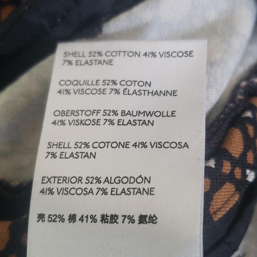 Anthropologie Essential Slim Pants Indie Sleaze Geometric Print Size 4 - Picture 10 of 10